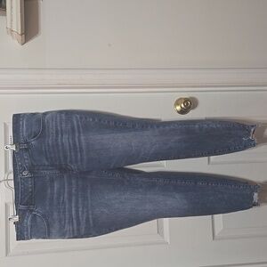 Maurices Distressed Blue Ankle Jeans